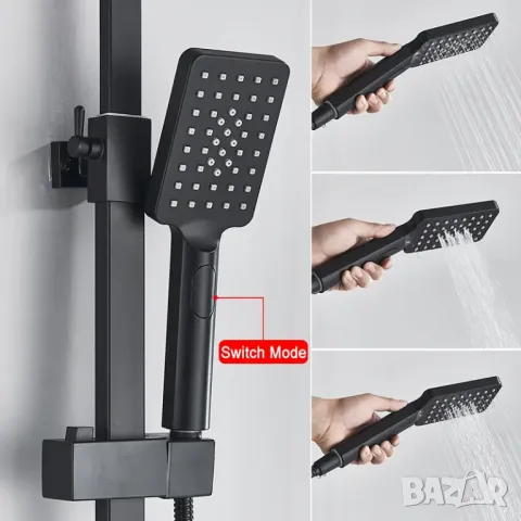 🖤🚿 ЕЛЕГАНТНА ЛУКСОЗНА ЧЕРНА ДУШ СИСТЕМА – СТИЛ, КОЙТО СЕ ЧУВСТВА! 🚿🖤, снимка 3 - Душове - 50173475