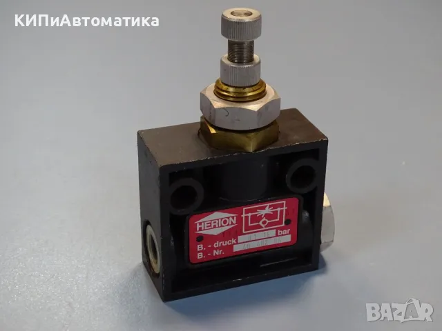 Пневматичен регулатор на дебит HERION 4040204 Flow Control Valve 0.1/16Bar, снимка 6 - Резервни части за машини - 48766748