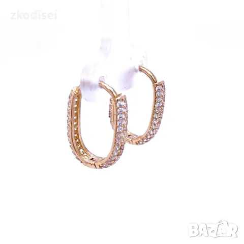 Златни обеци 2,53гр.14кр. проба:585 модел:26663-3, снимка 2 - Обеци - 48156803