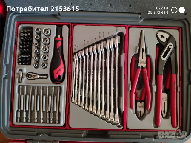 Teng tools тенг 1/4 ,3/8 , 1/2 гидория професионални вложки  отвертки ключове, снимка 4 - Куфари с инструменти - 48539656