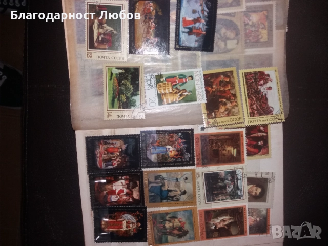 Античен класьор с няколко колекции стари марки, снимка 8 - Филателия - 52427543