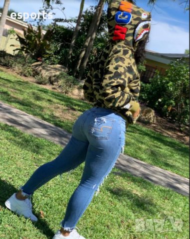 Унисекс суичър (блуза с качулка) Bape A Bathing Ape Baby Shark Camo, снимка 10 - Суичъри - 36906814