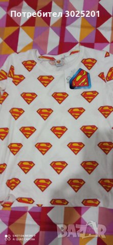 Дамска Тениска superman СУПЕРМЕН размер М Л, снимка 3 - Тениски - 42788349