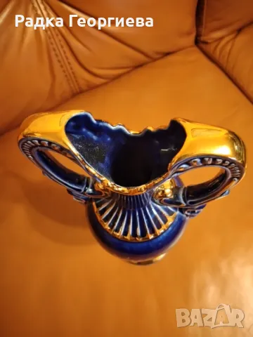 Чешка порцеланова ваза, снимка 2 - Вази - 49910447