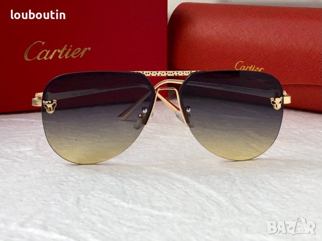 Cartier 2023 мъжки слънчеви очила авиатор унисекс дамски слънчеви очила, снимка 7 - Слънчеви и диоптрични очила - 42842614