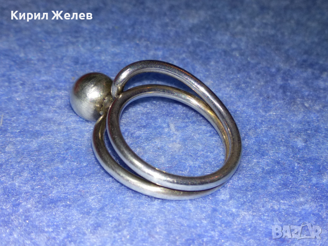СТИЛЕН ВИНТИДЖ АРТ СРЕБЪРЕН ПРЪСТЕН СРЕБРО 925 РЪЧНА БИЖУТЕРСКА ИЗРАБОТКА 43766, снимка 8 - Пръстени - 44690808