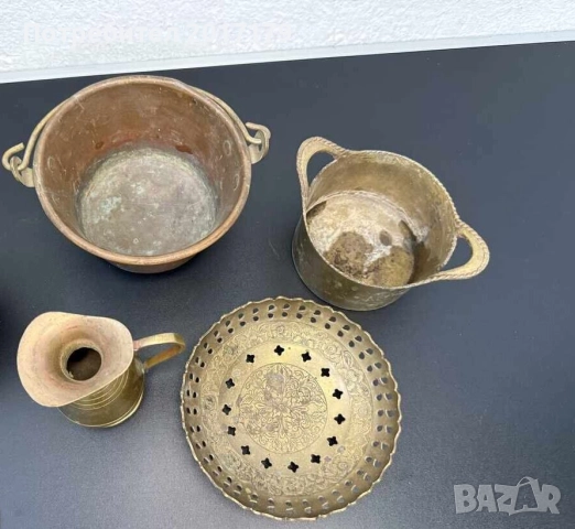 красива месингова купа чиния, снимка 3 - Антикварни и старинни предмети - 52589843