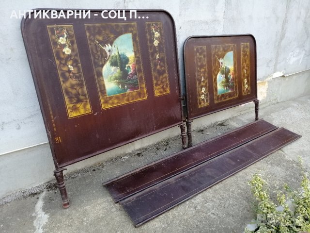 Старо Метално Ретро Легло / Комплект Стари Метални Табли От Ретро Легло. , снимка 6 - Антикварни и старинни предмети - 42656852