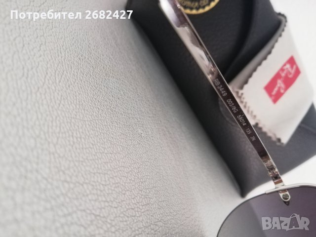 ОРИГИНАЛНИ ОЧИЛА Ray Ban RB3449 003/8G Silver Frame Grey Gradient 59mm Lens Sunglasses, снимка 4 - Слънчеви и диоптрични очила - 31248330