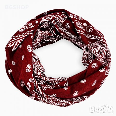 Beanie Бандана сълзи - Червена, снимка 3 - Шалове - 29631915