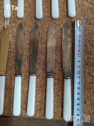 Английски посребрени прибори за риба или десерт, снимка 6 - Прибори за хранене, готвене и сервиране - 34178678