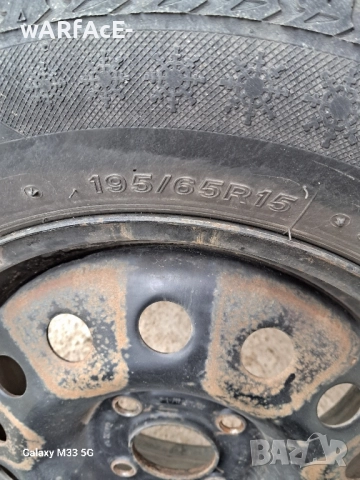 Продавам 2 железни джанти с гуми 4x108 63.4мм за форд, снимка 5 - Гуми и джанти - 52363914