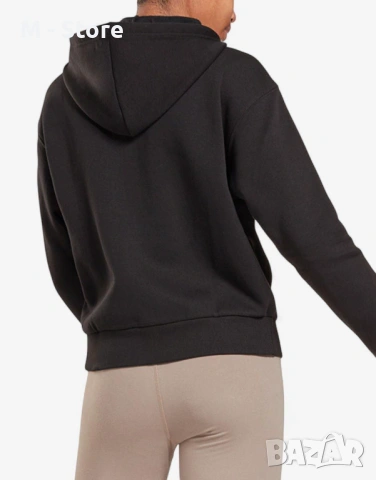 Дамско горнище REEBOK Identity Full-Zip Hoodie Black, снимка 2 - Спортни екипи - 54191030