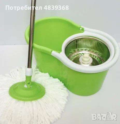 Моп за почистване на под - ламинат - spin mop 360 ПРОМО ЦЕНА, снимка 4 - Мопове, кофи, четки и метли - 56264938