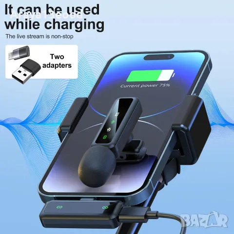Безжични микрофони H63 – 2 броя, USB-C, шумопотискане, снимка 7 - Микрофони - 56017863