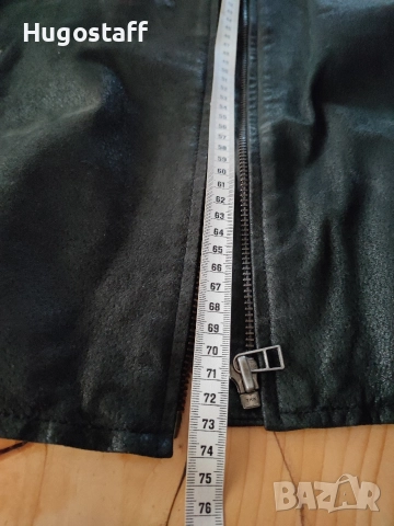 Винтидж Мъжко кожено яке моторджиско Cafe Racer Clockhouse Xl, снимка 8 - Якета - 52859627