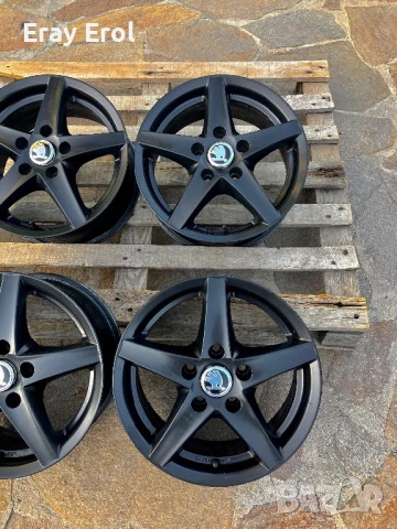 15 джанти 5х112 Skoda Octavia 5х112 Шкода Октавиа Оригинал, снимка 2 - Гуми и джанти - 51372688
