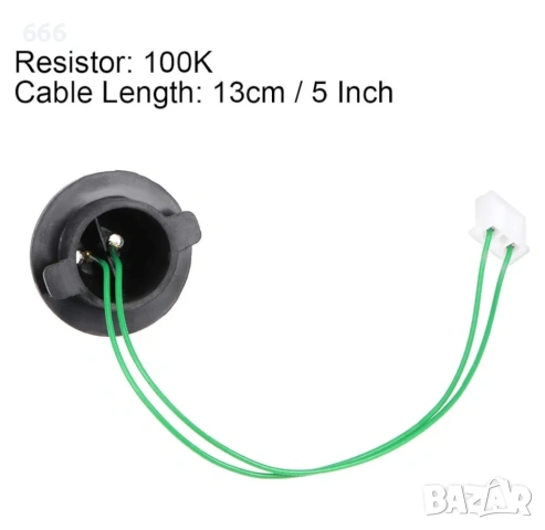 Температурна сонда 100K с щепсел XH2.54-2P, снимка 2 - Друга електроника - 53883481