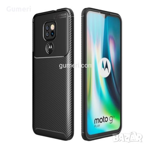 Motorola Moto G9 Play  Карбонов удароустойчив гръб , снимка 2 - Калъфи, кейсове - 30459607