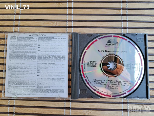 Gloria Gaynor – I Will Survive, снимка 2 - CD дискове - 50939999
