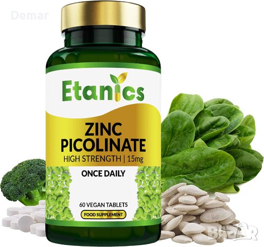 Таблетки Цинк - Etanics Zinc Picolinate