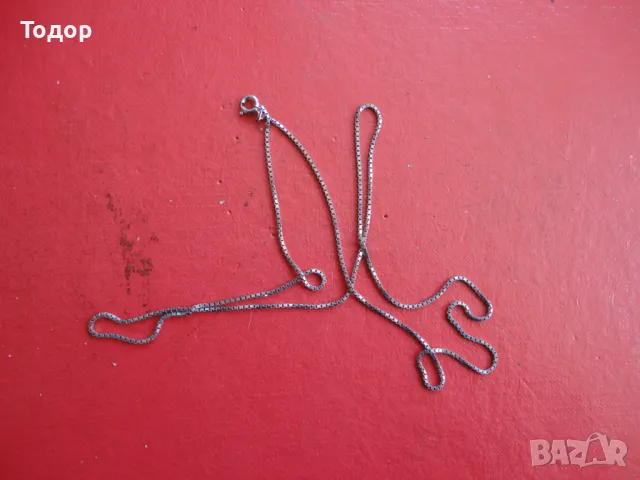 Сребърна верижка колие 9, снимка 6 - Колиета, медальони, синджири - 47464025