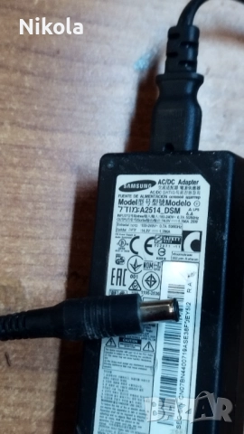 SAMSUNG A2514-DSM + КАБЕЛ AC Адаптер захранване 14V- 1.786A, 25W+ захранващ кабел, снимка 15 - Кабели и адаптери - 52426524