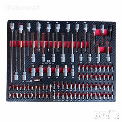 Немски Професионален шкаф количка с инструменти EVERFORCE 251 части, снимка 6 - Куфари с инструменти - 42911736