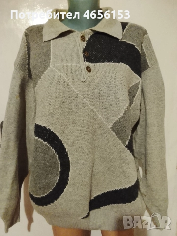 МЪЖКИ ПУЛОВЕР от вълна - размер L / XL , снимка 2 - Пуловери - 52633910