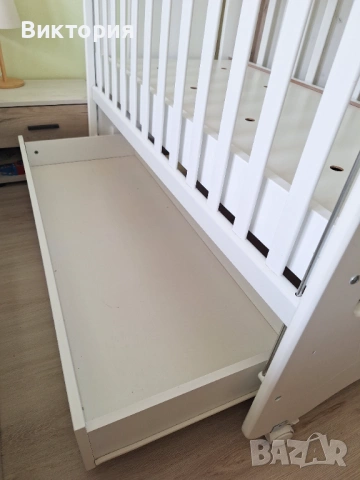 Кошара с колелца 60х120, бяла, снимка 5 - Кошарки - 54003627