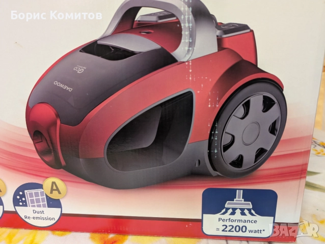Прахосмукачка без торба Daewoo RCC-230R/3А, снимка 4 - Прахосмукачки - 52914817