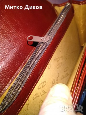 Борсета Чанта за ръка маркова със заключване естествена кожа 240х175мм нова, снимка 10 - Чанти - 39712171