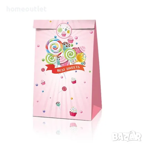 Детски хартиени торбички, пакет от 12 бр GIFT BAG (X12) X001AXIH0J (CANDY), снимка 2 - Други - 47547725