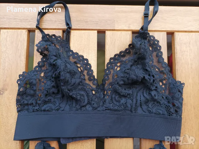 Дантелени бюстиета XS, снимка 3 - Корсети, бюстиета, топове - 47259055