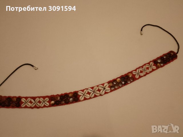  колан с черупки, дърво моден аксесоар от Тибет, снимка 3 - Други ценни предмети - 42807207