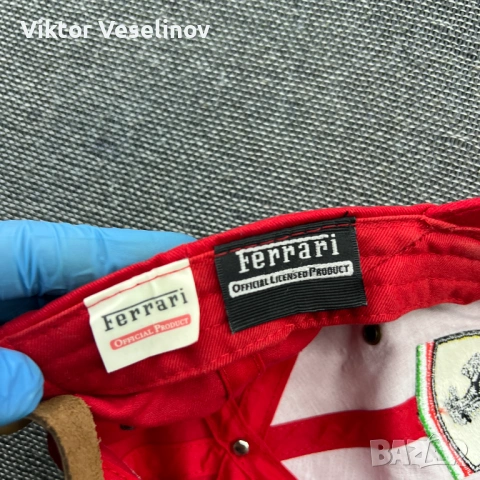 Vintage 90s Ferrari Cap Шапка с Козирка Ферари 90-те Ретро, снимка 7 - Шапки - 54291032