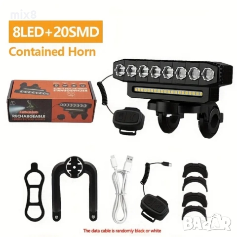 Ярък и силен фар за велосипед , снимка 2 - Части за велосипеди - 52100546