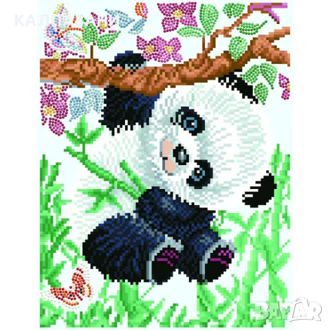 Diamond Dotz Диамантен гоблен Panda 8606 диаманта SD4411, снимка 4 - Игри и пъзели - 48993655