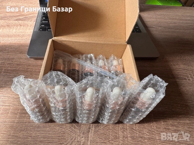 Нови Стъклени бутилки 10 мл комплект 10 броя за етерични масла козметика, снимка 4 - Други - 53203958