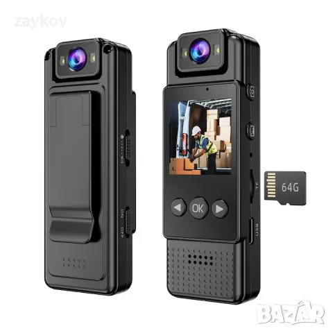 HD 1080P телесна камера WiFi аудио видео запис Малка преносима полицейска камера