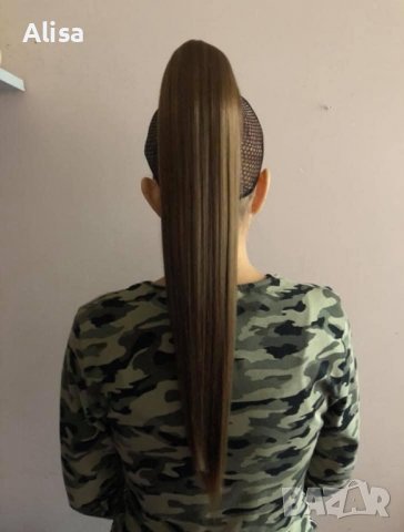 15 ЛЕВА ‼️ Екстеншъни конски опашки 😍  Дължината е 60 см. 👑 100 грама 😇 , снимка 5 - Аксесоари за коса - 38588192
