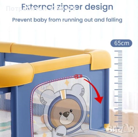 Нова Голяма кошара за игра за бебе / дете / заграждение, снимка 2 - Кошарки - 42848351