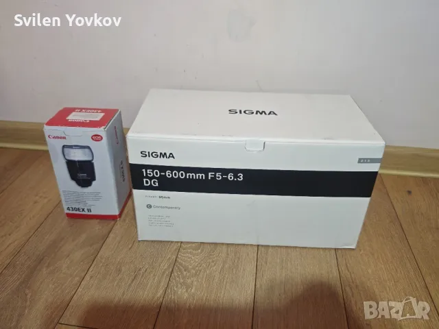 продавам обектив Sigma 150-600mm f/5-6.3 DG OS HSM C - Canon EF

, снимка 3 - Обективи и филтри - 49700468