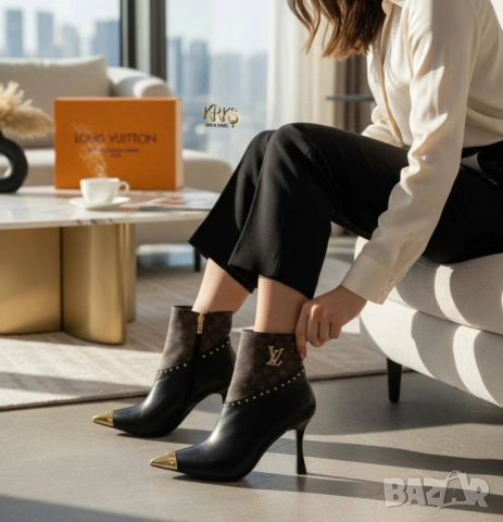 дамски боти на ток versace miu miu chanel , снимка 7 - Дамски боти - 52031515