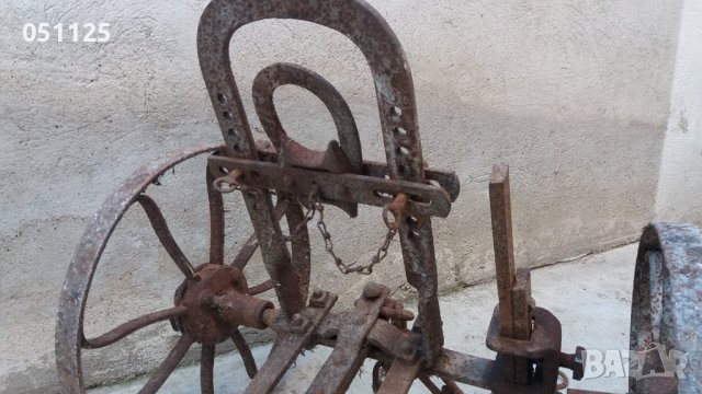 отличен възрожденски колесар, теглич за рало плуг, снимка 5 - Антикварни и старинни предмети - 38211556