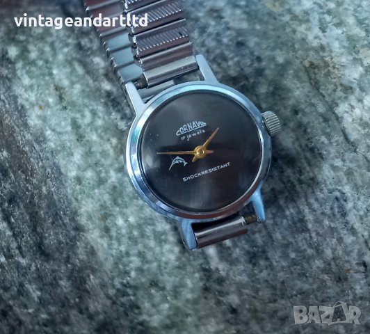 Колекционерски часовник Корнавин, Слава, работи отлично, снимка 3 - Антикварни и старинни предмети - 40468734