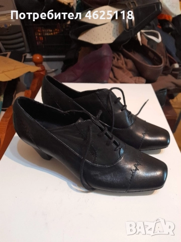 Нови Черни обувки естествена кожа 