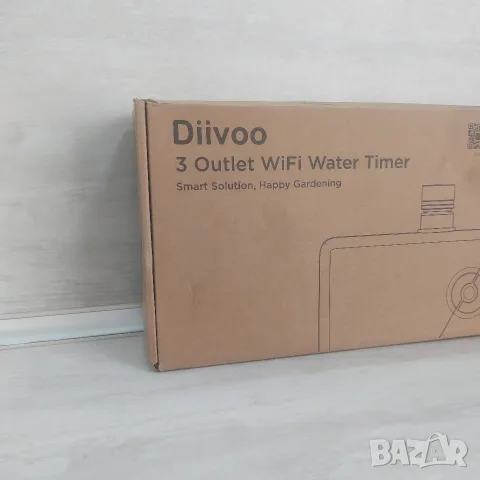 НОВ Смарт WiFi Таймер за Поливане Diivoo (3 Независими Зони) – Професионален Програматор, снимка 11 - Напояване - 56139428