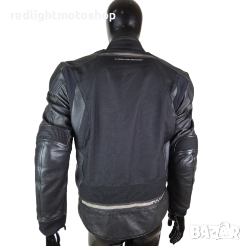 📌 5481 | Vanucci Мъжко лятно мото яке от текстил и естествена кожа – размер 50 – 150 лв, снимка 3 - Аксесоари и консумативи - 52835900