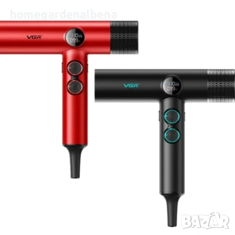Професионален сешоар VGR BLDC мотор 110000 RPM йонна технология дифузер 1500W